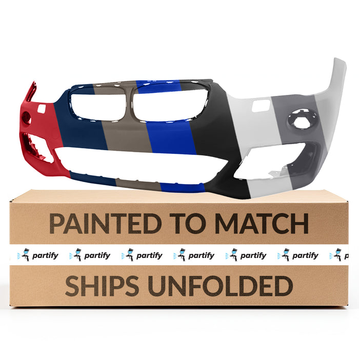 BMW X1 Front Bumper F48 W/M Pkg W/Headlamp Washer W/O Park Distance Control - BM1000538