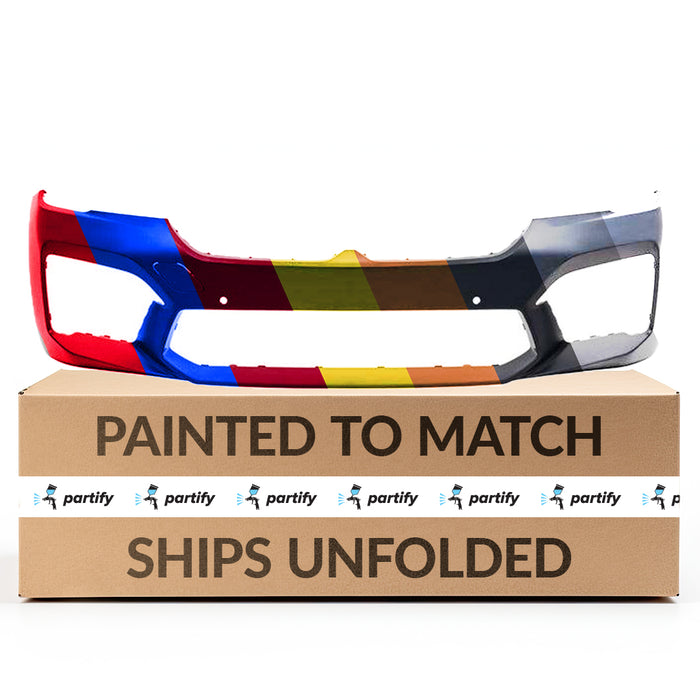 New BMW M5 Front Bumper With Tow Hook Holes & Without Head Light Washer Holes & With Sensor Holes - BM1000540