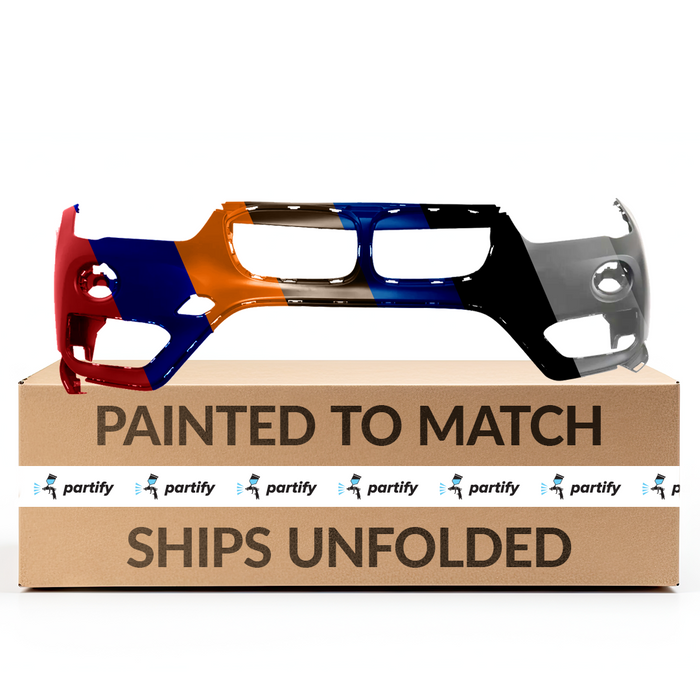 Parachoques delantero superior BMW X1 con certificación CAPA y orificios para sensores, sin orificios para lavafaros y sin paquete M - BM1014101C