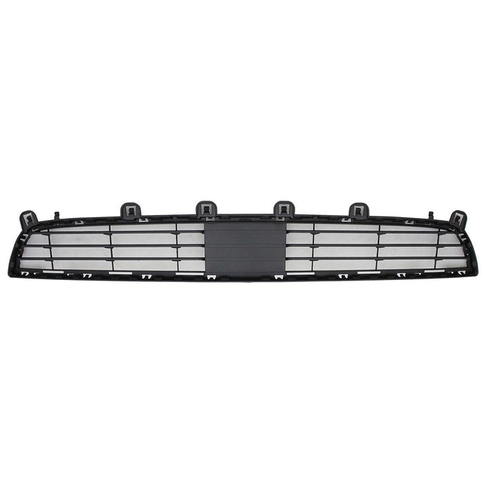 Center Bumper Grille For 2009–2012 BMW 7-Series F02 – Black – With Active Cruise Control Cutouts – Evan-Fischer