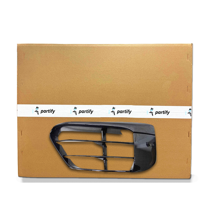 Parrilla inferior para BMW X1, certificada por CAPA, lado del conductor, en negro brillante, sin sensor/paquete M con rejilla deportiva abierta - BM1038199C