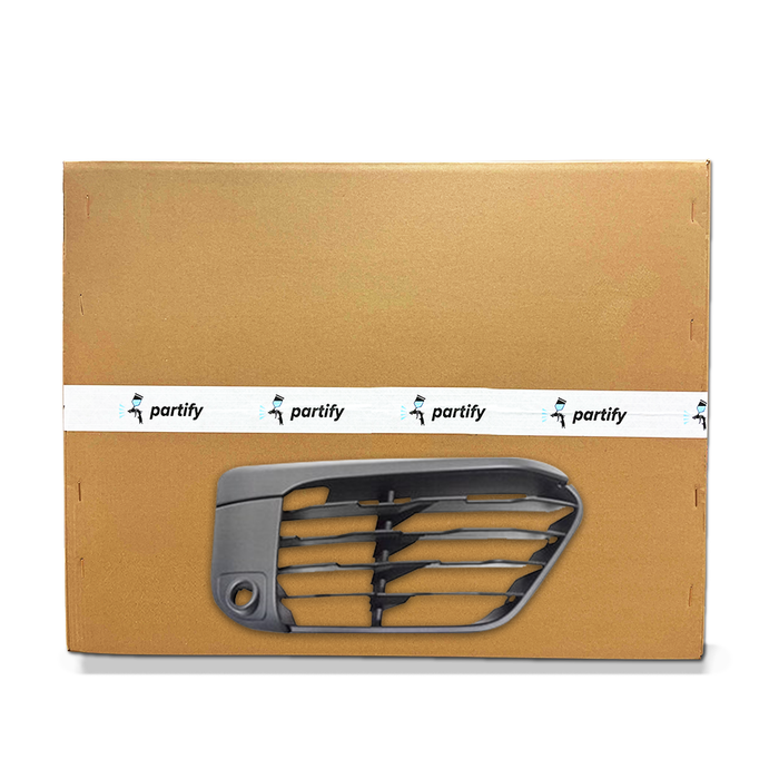 BMW X1 Lower Grille Passenger Side Matte Black With Sensor Base Model - BM1039204