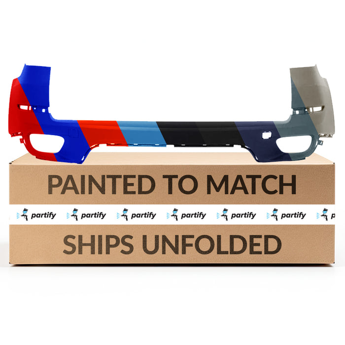 BMW X5 Oval Exhaust Cutout Rear Bumper Without Sensor Holes - BM1100253