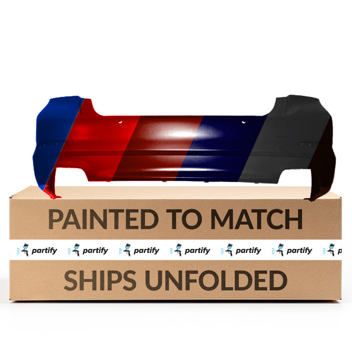 BMW 5 Series CAPA Certified Rear Bumper With Sensor Holes Without M-Package - BM1100380C