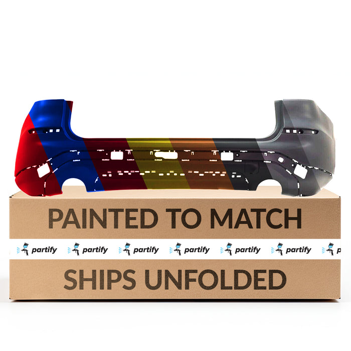 BMW X3 Luxury CAPA Certified Rear Bumper Without M-Package & Without Sensor Holes & Without PDC Holes & Without Trailer Hitch - BM1100420C