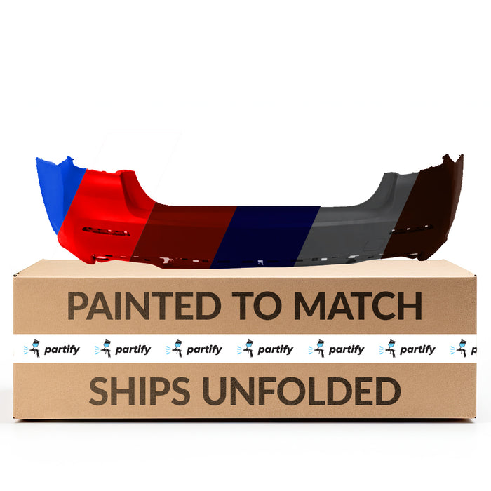 New BMW 5 Series/530E Sedan CAPA Certified Rear Bumper With Tow Hook Hole Cover Without Sensor Holes Without M-Package - BM1100454C