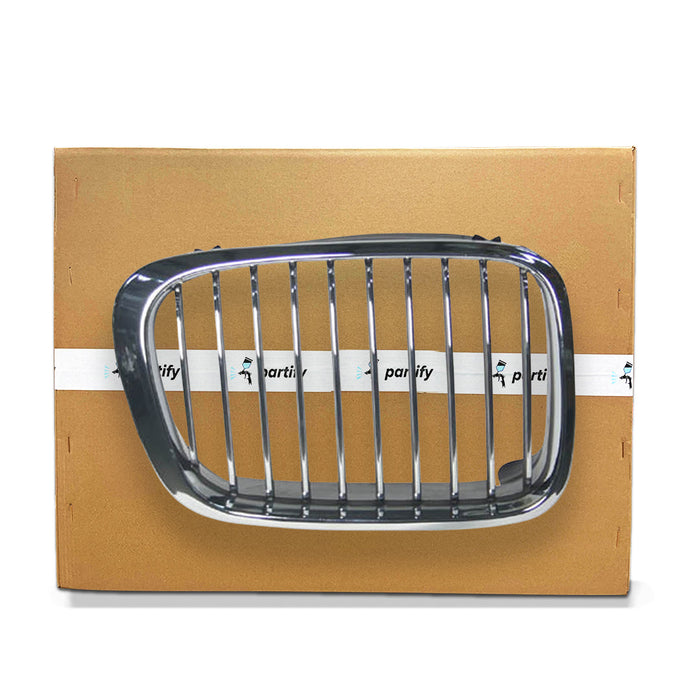 BMW 323i/325i/328i/330i CAPA Certified Grille CAPA Certified Hood Mounted Right Bright Assembly 4 Door Sedan/Wagon - BM1200121C