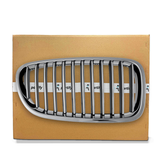 Parrilla cromada negra para BMW Serie 5, certificada por CAPA, lado del pasajero, sedán sin visión nocturna - BM1200195C