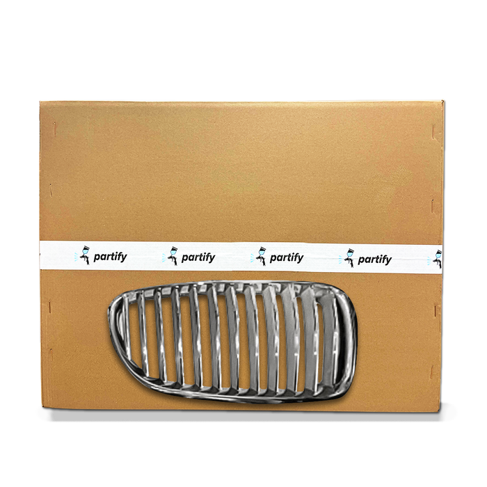 Parrilla OEM del lado del pasajero, cromada/plateada, para BMW Serie 5 - 51137261356