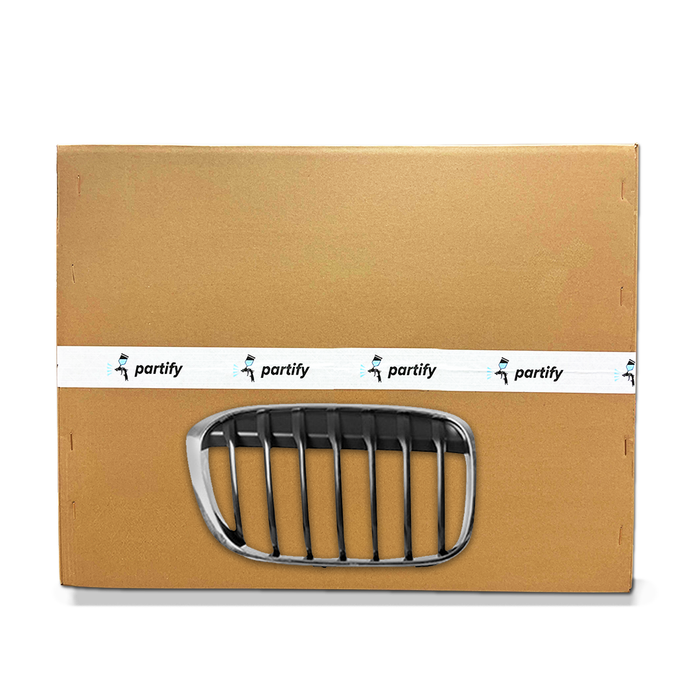 BMW X1 Grille Passenger Side Matte Black With Chrome Frame Without M-Package - BM1200289