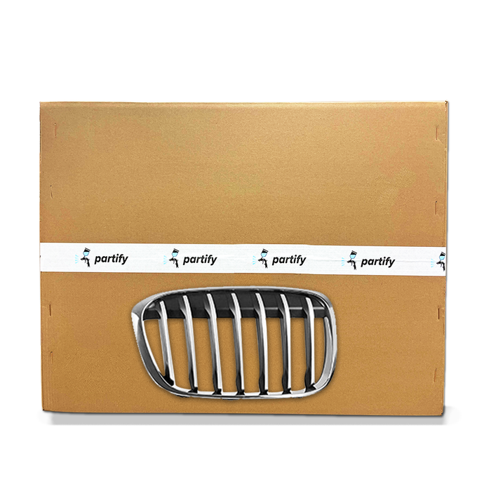 BMW X1 Grille Passenger Side Painted Silver With Chrome Frame For X-Line Model - BM1200291