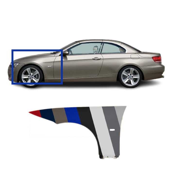 BMW 3-Series Coupe/Convertible CAPA Certified Driver Side Fender - BM1240142C