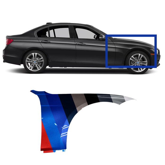 BMW 3-Series Sedan/Wagon CAPA Certified Passenger Side Fender - BM1241152C