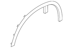 Front Driver Side Wheel Arch Molding image