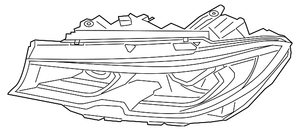 Passenger Side Headlight Assembly image