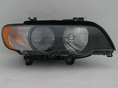 BMW X5 Passenger Side Headlight Lens Housing Halogen W/White Turn Signals - BM2519110