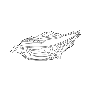 Passenger Side Headlight Lens Housing image