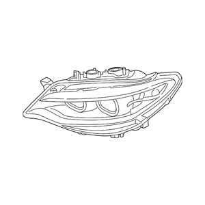 Passenger Side Headlight Lens Housing image