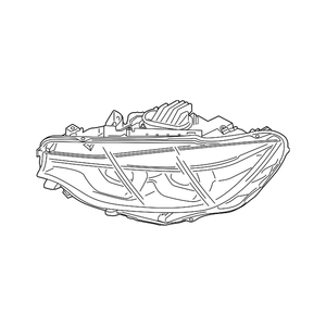 Passenger Side Headlight Lens Housing image