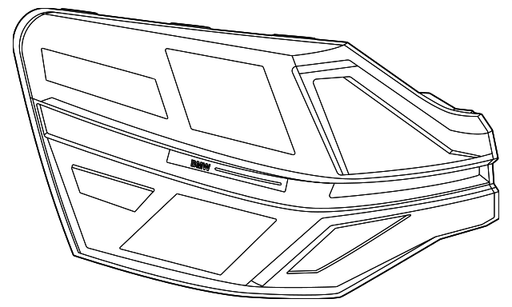 BMW X3 Tail Light Assembly - BM2804146