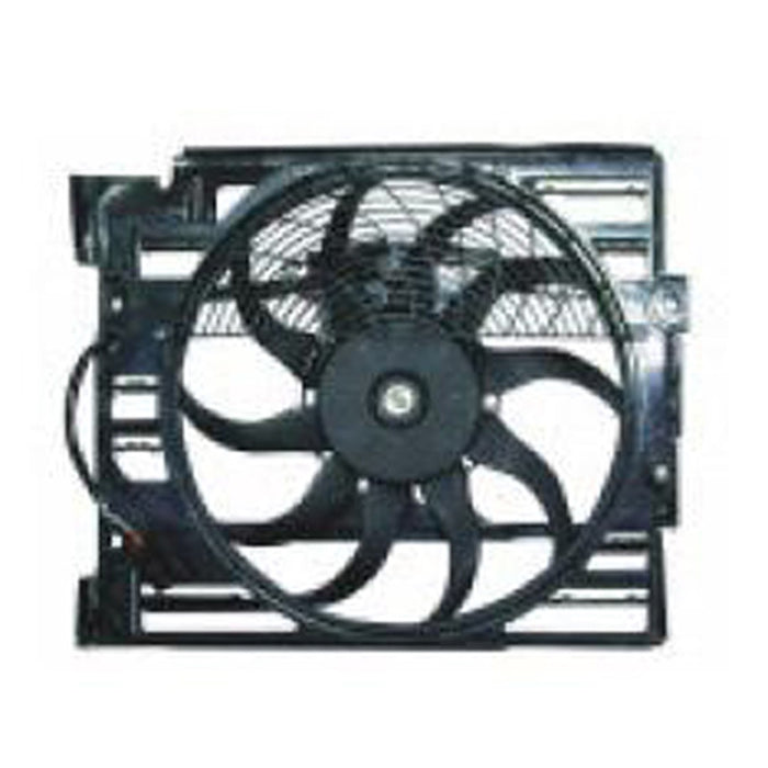 BMW 740i/750iL A/C Condenser Fan Assembly Includes Motor/Blade/Shroud W/Controller - BM3113103