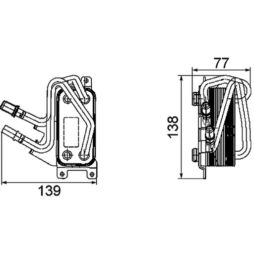 BMW 760i/760Li Automatic Transmission Oil Cooler Assembly - BM4050101