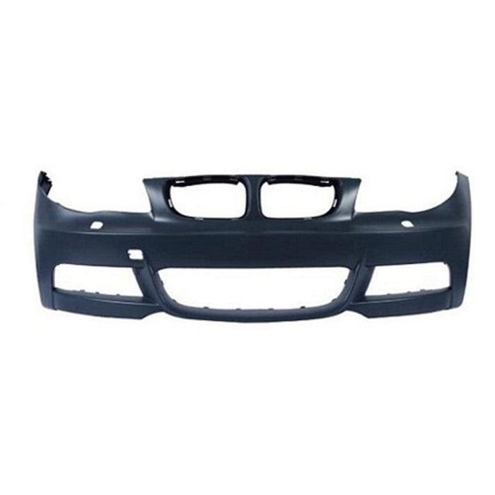 2008-2013 BMW 1 Series Front Bumper Without Sensor Holes With Headlight Washer Holes With M-Package - BM1000224-Partify-Painted-Replacement-Body-Parts