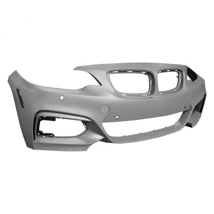 2014-2021 BMW 2-Series 228i/230i/M235i/M240 Front Bumper With M-Package & Without Sensor Holes & With PDC Holes & Without Head Light Washer Holes - BM1000410-Partify-Painted-Replacement-Body-Parts