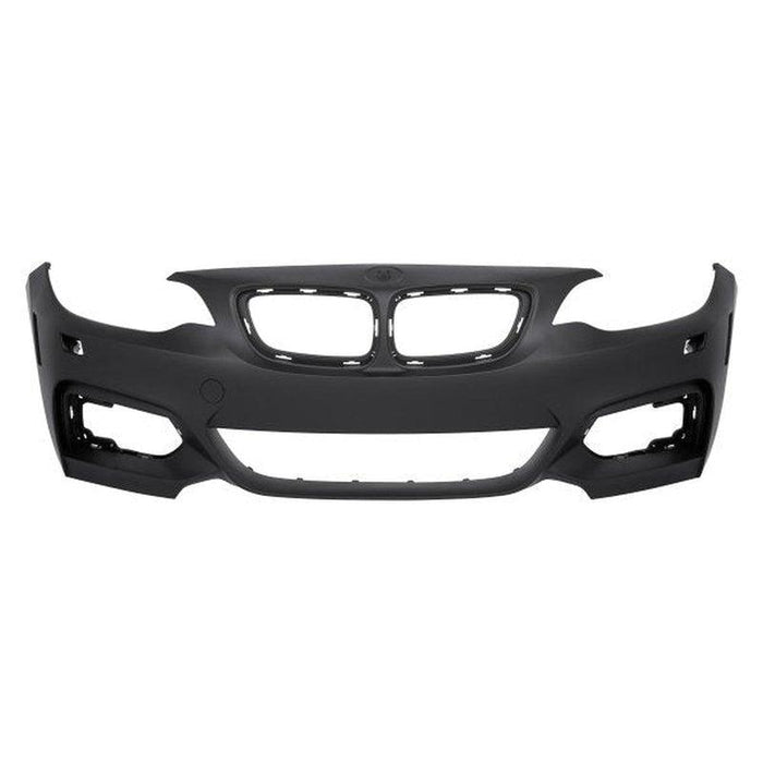 2014-2021 BMW 2-Series 228i/230i/M235i/M240i Front Bumper With M-Package & Without Sensor Holes & With Head Light Washer Holes - BM1000330-Partify-Painted-Replacement-Body-Parts