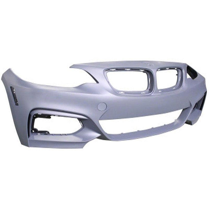 2014-2021 BMW 2281/M235I/2301/M2401/Convertible/Coupe/ X Drive Front Bumper Without Sensor Holes & Without Head Light Washer Holes & With M-Package - BM1000329-Partify-Painted-Replacement-Body-Parts