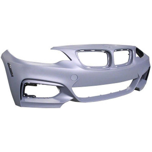 2014-2021 BMW 2281/M235I/2301/M2401/Convertible/Coupe/ X Drive Front Bumper Without Sensor Holes & Without Head Light Washer Holes & With M-Package - BM1000329-Partify-Painted-Replacement-Body-Parts