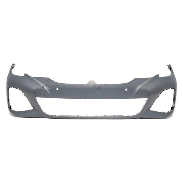 2019-2022 BMW 3-Series 330e/330i/M340i Sedan Front Bumper With M-Package & With Sensor Holes & With PDC Holes - BM1000517-Partify-Painted-Replacement-Body-Parts