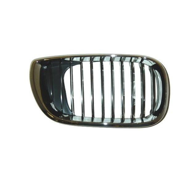 BMW 3 Series Sedan CAPA Certified Grille Passenger Side Chrome Black - BM1200127C