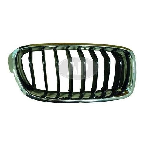 BMW 3 Series Sedan CAPA Certified Grille Passenger Side Chrome Black Sport - BM1200235C