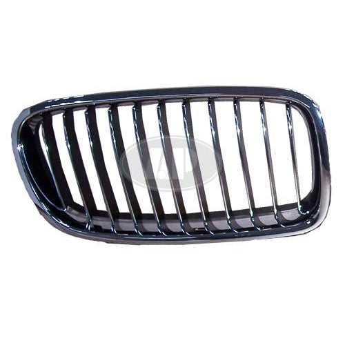 BMW 3 Series Sedan CAPA Certified Grille Passenger Side Chrome Black Std Model - BM1200231C