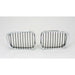 1999-2001 BMW 3 Series Sedan Grille Passenger Side Chrome Black - BM1200179-Partify-Painted-Replacement-Body-Parts