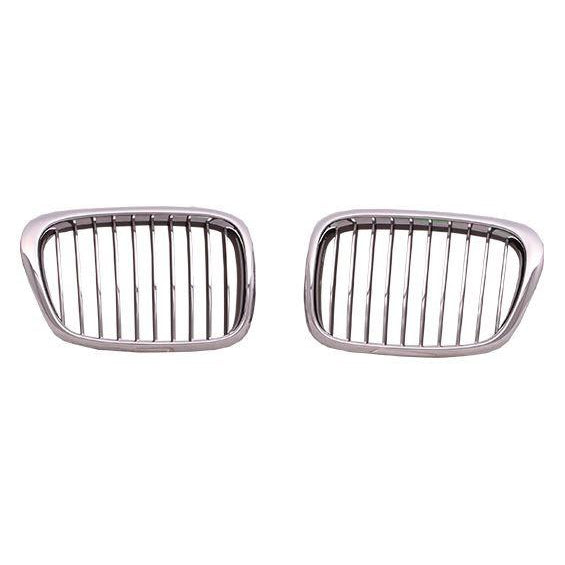 BMW 5 Series CAPA Certified Grille Driver Side Chrome Black 540 - BM1200136C