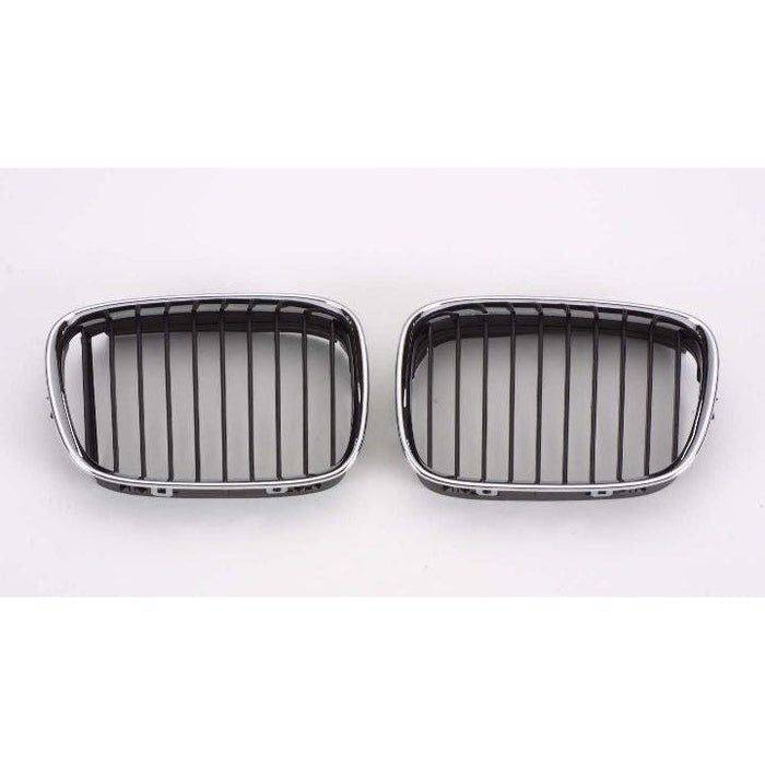 BMW 5 Series CAPA Certified Grille Driver Side Chrome Black - BM1200117C