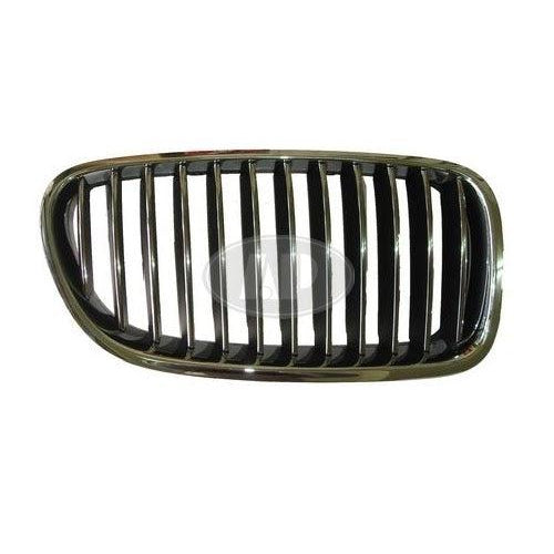 BMW 5 Series CAPA Certified Grille Passenger Side Chrome Black Sedan Without Night Vision - BM1200195C