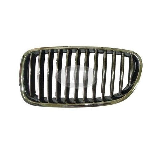 BMW 5 Series OEM Grille Driver Side Chrome Black Sedan Without Night Vision - 51137203649