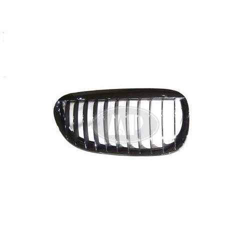 BMW 6 Series CAPA Certified Grille Passenger Side Chrome Black - BM1200205C