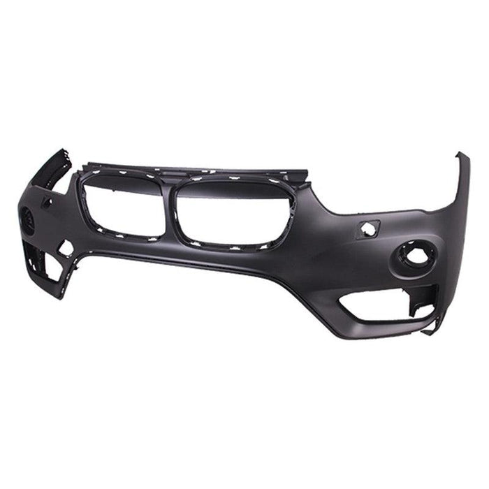 BMW X1 CAPA Certified Front Upper Bumper With Sensor Holes/Headlight Washer Holes Without M-Package - BM1014103C