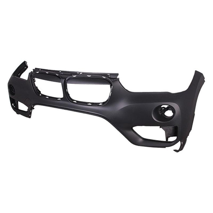 BMW X1 CAPA Certified Front Upper Bumper Without Sensor Holes/ Headlight Washer Holes Without M-Package - BM1014100C