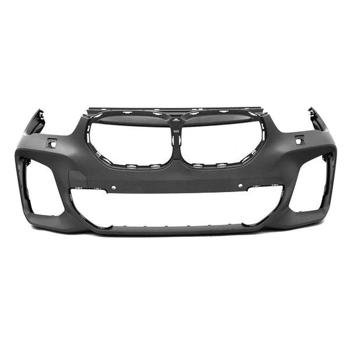 2020-2022 BMW X1 Front Bumper With M-Package & With Headlight Washer Holes & With 2 Sensor Holes - BM1000527-Partify-Painted-Replacement-Body-Parts