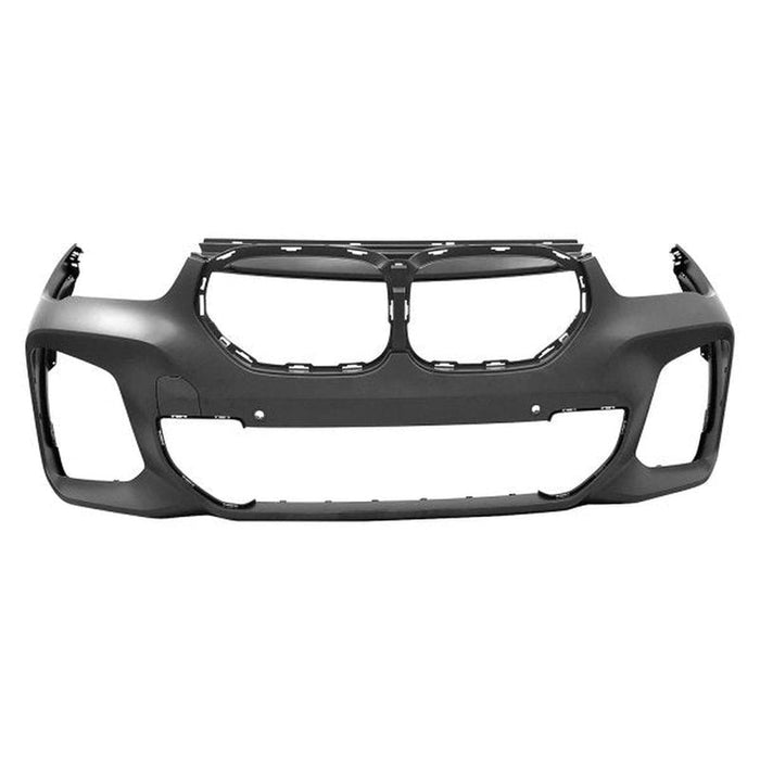 2020-2022 BMW X1 Front Bumper With M-Package & Without Headlight Washer Holes & With 2 Sensor Holes - BM1000523-Partify-Painted-Replacement-Body-Parts