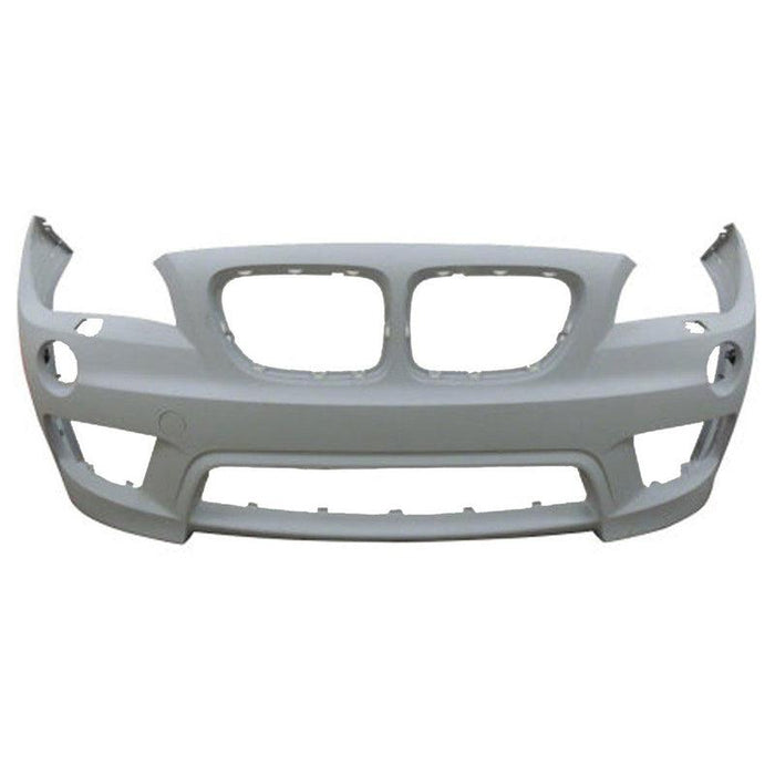 2013-2015 BMW X1 Front Bumper With Sensor Holes Without Headlight Washer Holes With M-Package - BM1000303-Partify-Painted-Replacement-Body-Parts