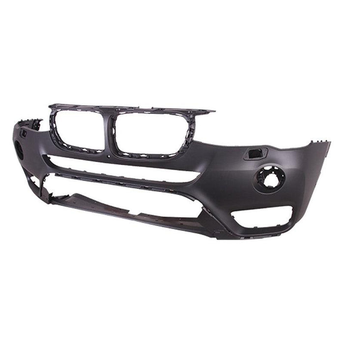 BMW X3 CAPA Certified Front Bumper With Sensor Holes/Fog Light Washer Holes Without M-Package - BM1000350C