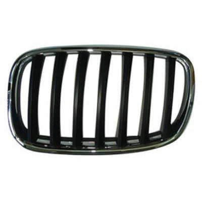 BMW X5 CAPA Certified Grille Driver Side Chrome Black - BM1200180C