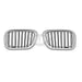 2004-2006 BMW X5 Grille Passenger Side Chrome/Silver With Titanium - BM1200160-Partify-Painted-Replacement-Body-Parts