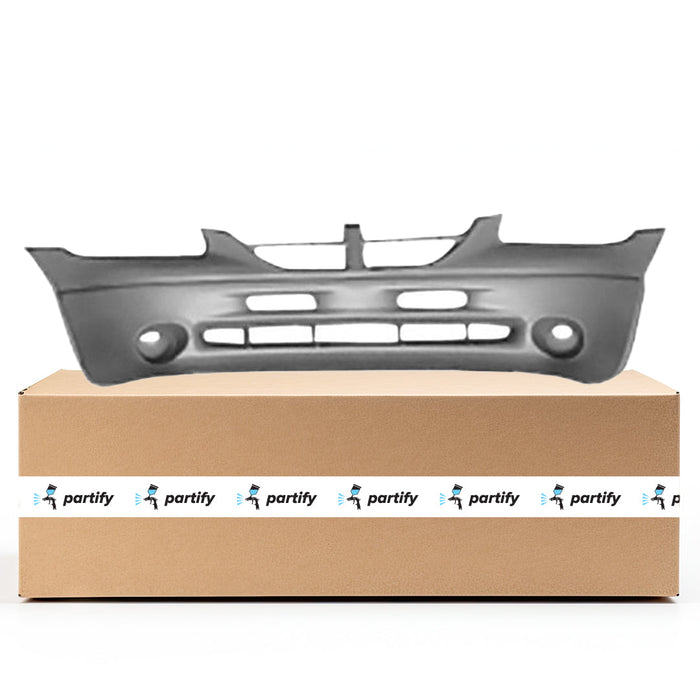 Dodge Caravan CAPA Certified Front Bumper W/O Fog Lamps Le Textured Finish Gray Bottom - CH1000267C